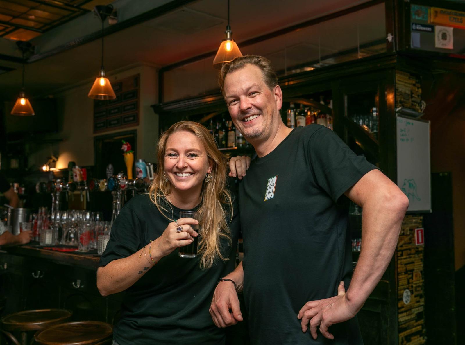 Reinoud en Amy in Café De Lift